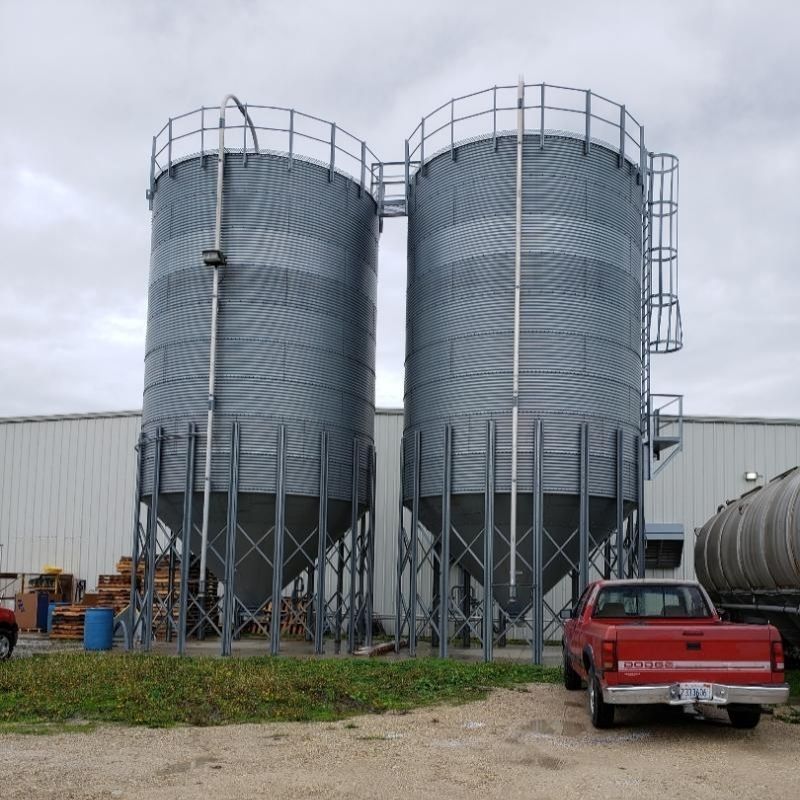 IMS Tri Mechanical – IMS Tri Mechanical Material Silo Installation